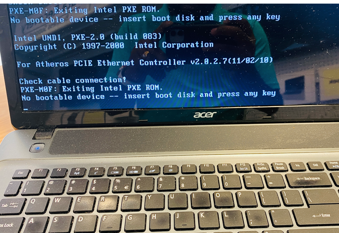 dallas-tx-acer-no-bootable-device-f2-not-working